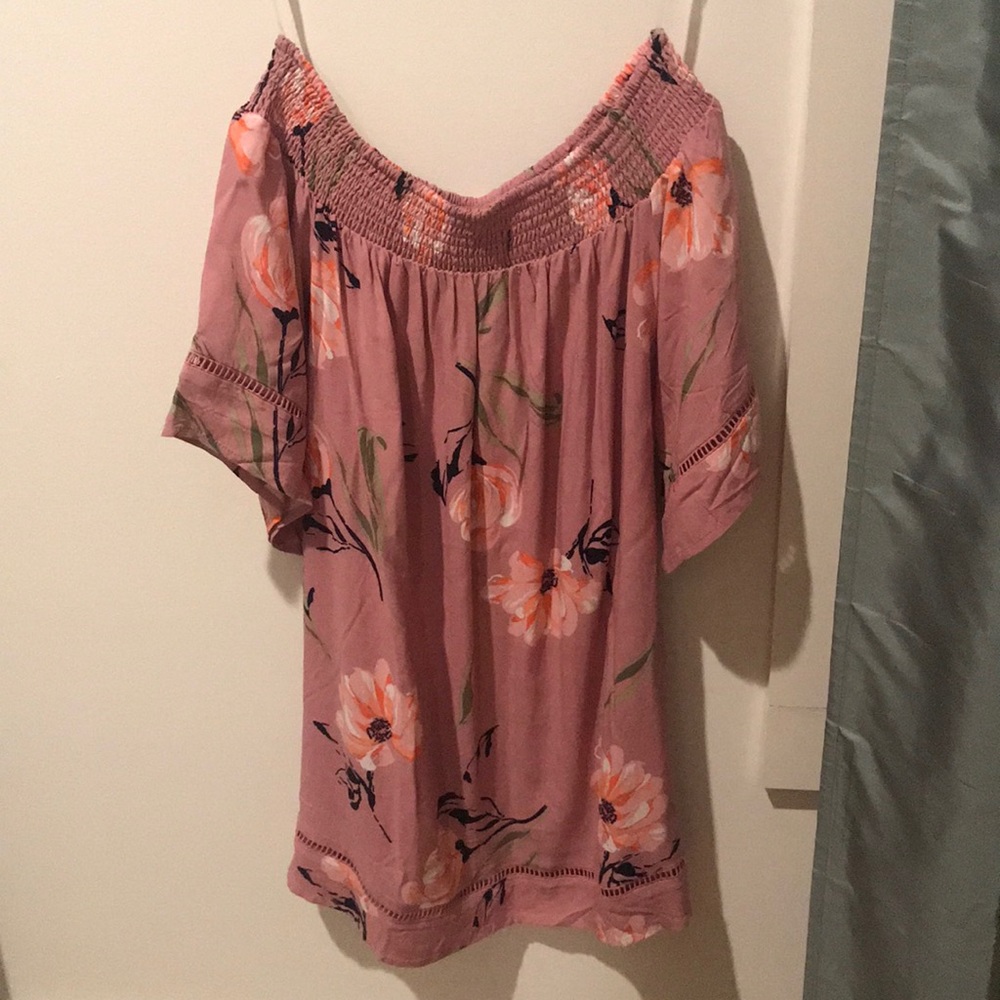 XS Love fire off the shoulder dress